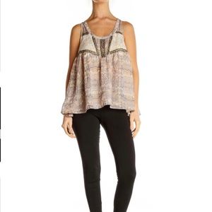 Urban Outfitters Ecote boho studded racerback tank blouse size Medium